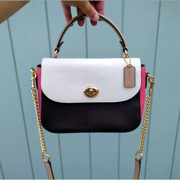 Coach Bags Coach Marlie Colorblock Leather Top Handle Satchel